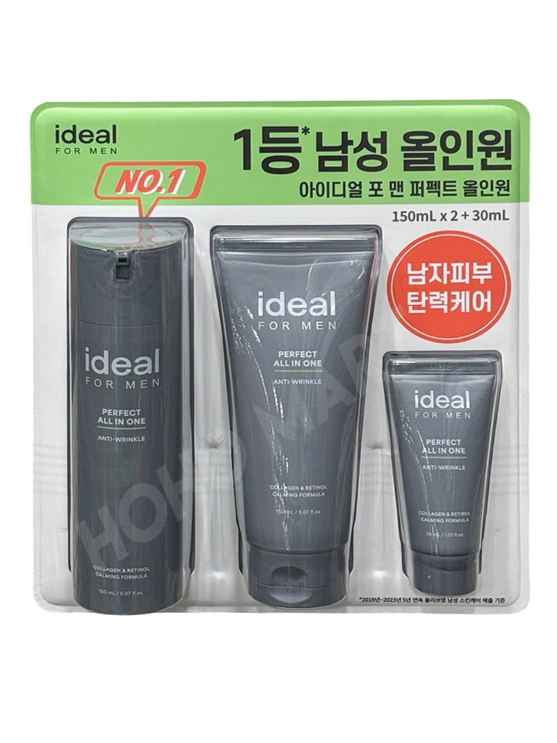 1+1 アイデアルフォーマン パーフェクト オールインワン 150m + 150ml + 30ml 男性コラーゲン化粧品