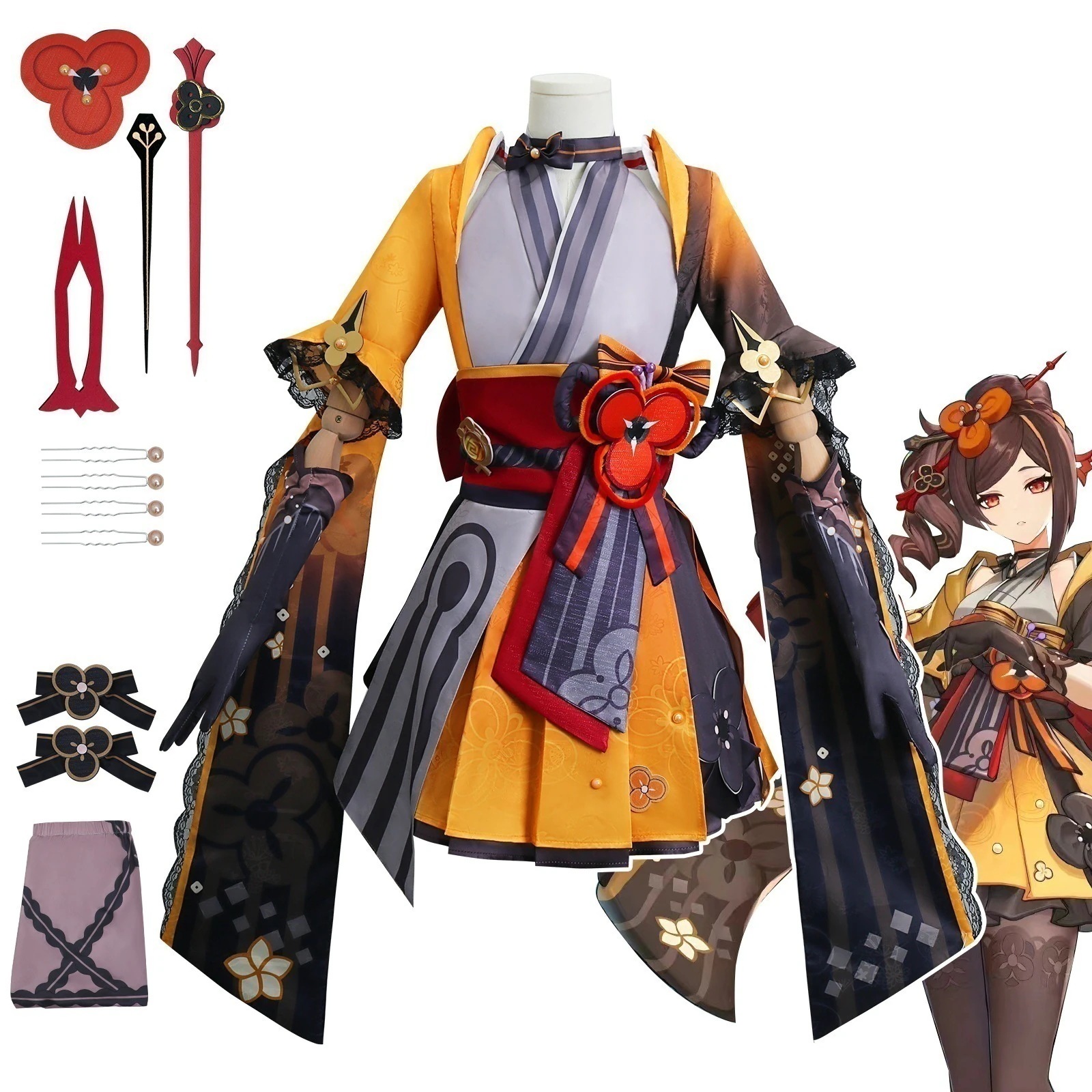 元神cos服鸣雷裁锦师千织コスプレ衣装二次元アニメコスプレ衣装