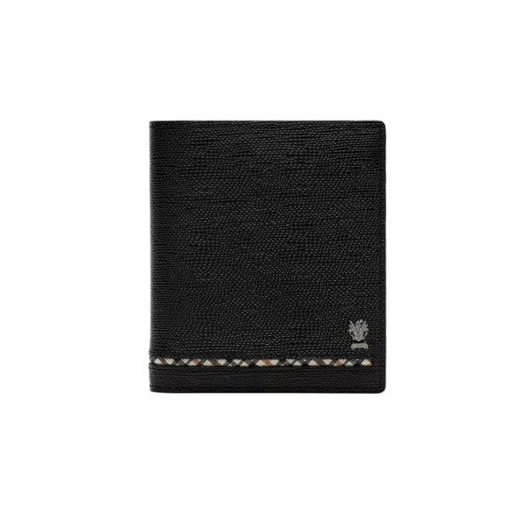 ブラックチェックラインポイント二つ折り財布 DBWA6E622