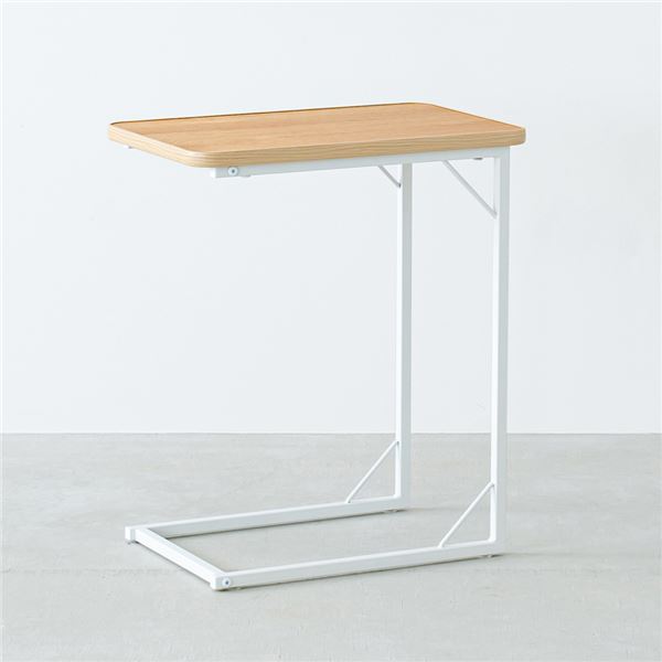 [5個セット]スクエアサイドテーブル ラテ（ナチュラル） ナイトテーブル スリム 軽量 四角 ソファサイド 木製 フラワースタンド ベッドサイド 机 モダン 業務用 NK-332 組立品