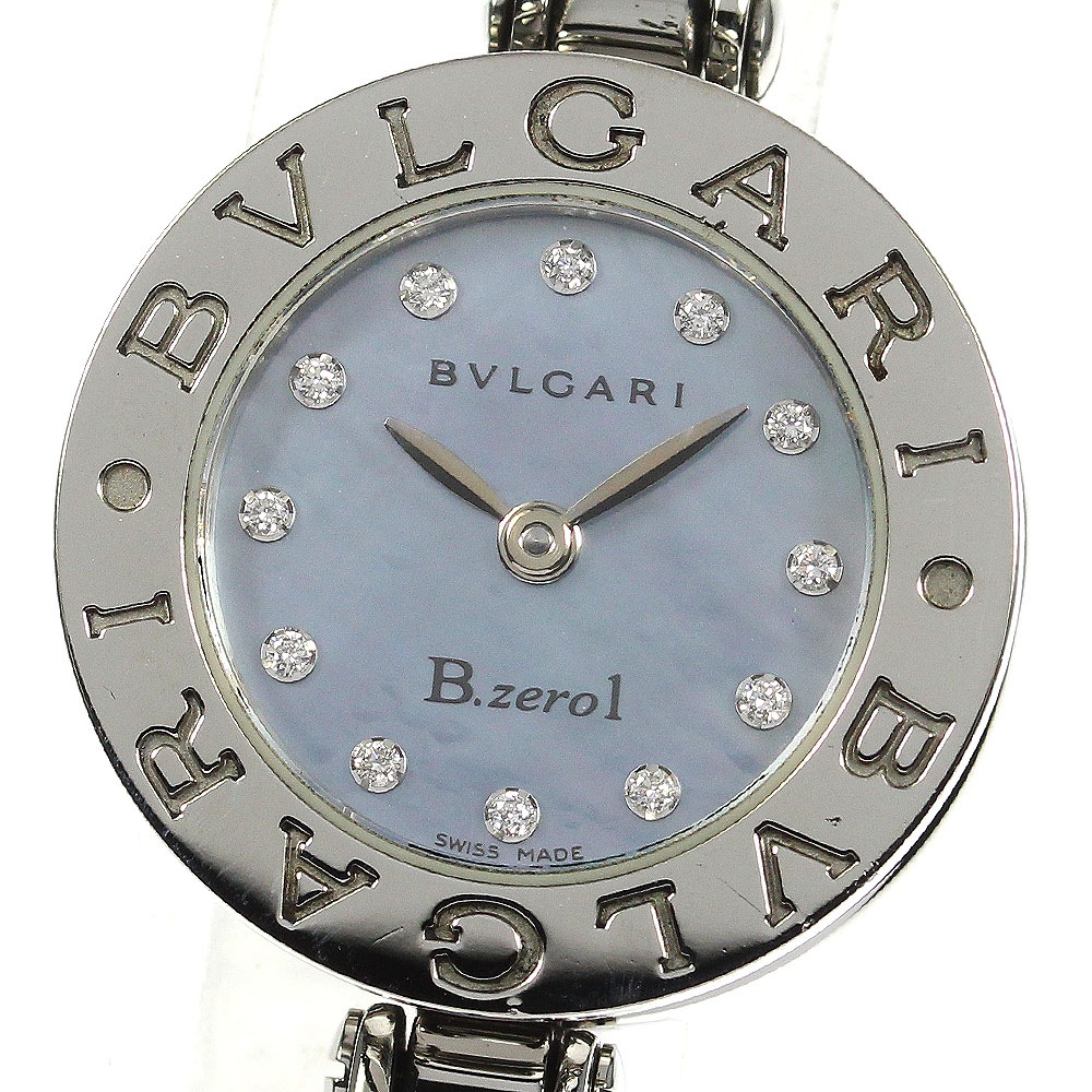 ブルガリ BVLGARI BZ22S B-zero1 バングルSサイズ 12Pダイヤ クォーツ レディース _754027【ev20】【中古】