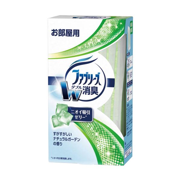 (まとめ) P＆G 置き型ファブリーズ すがすがしいナチュラルガーデンの香り 本体 130g 1個 (×10セット)