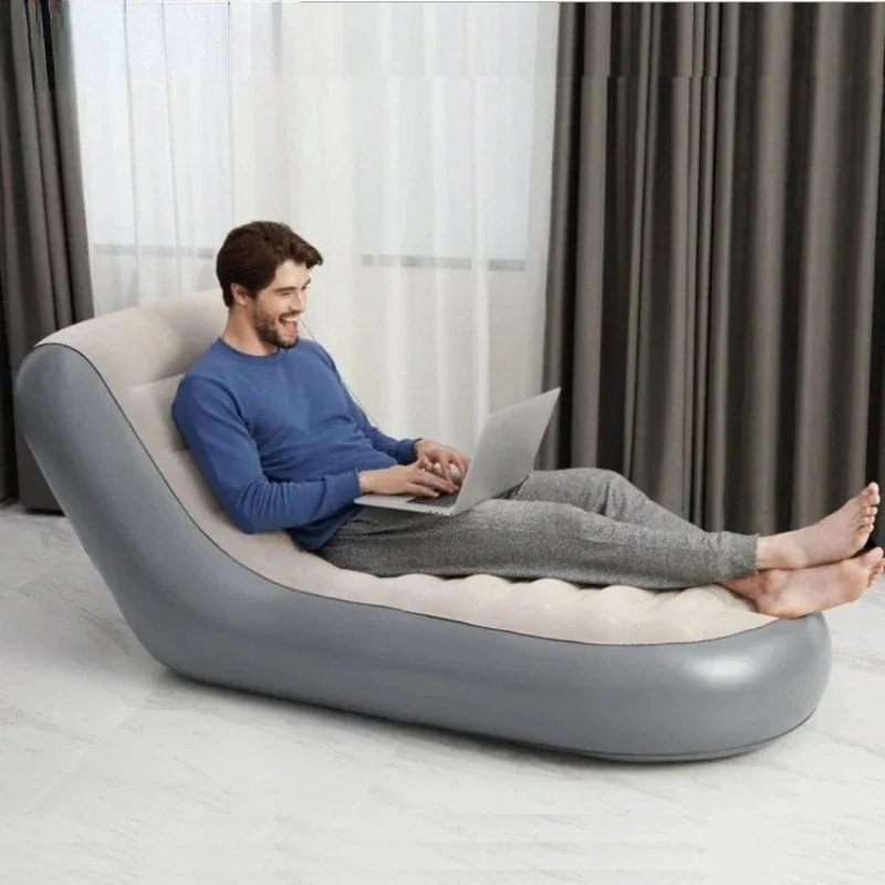 再作成された柔らかいソファスーツ 厚いエアーソファー ベッドマットレス シングルルーム 折りたたみ式リクライニングストライプ