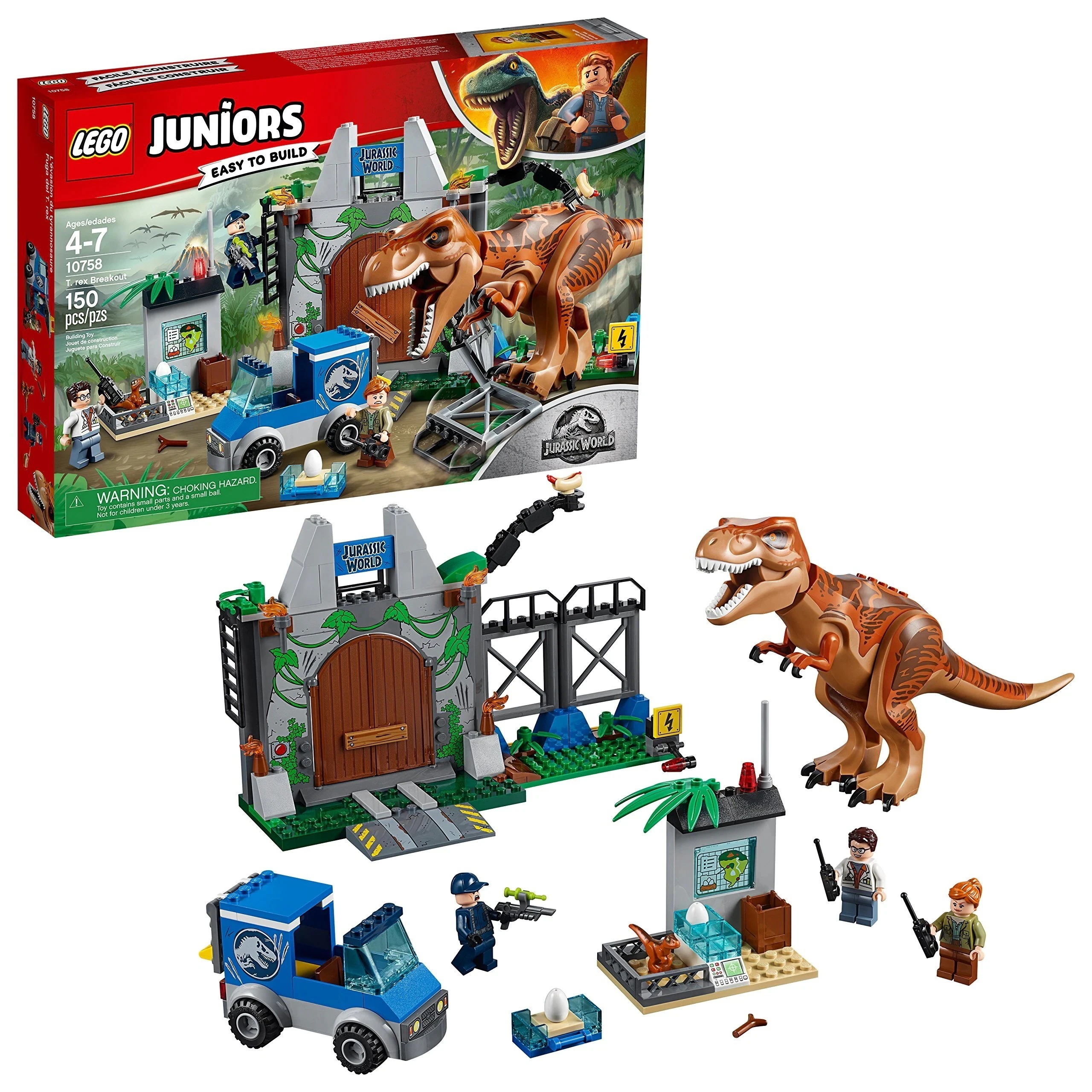 Juniors T. rex Breakout 10758 Building Kit 150 pieces