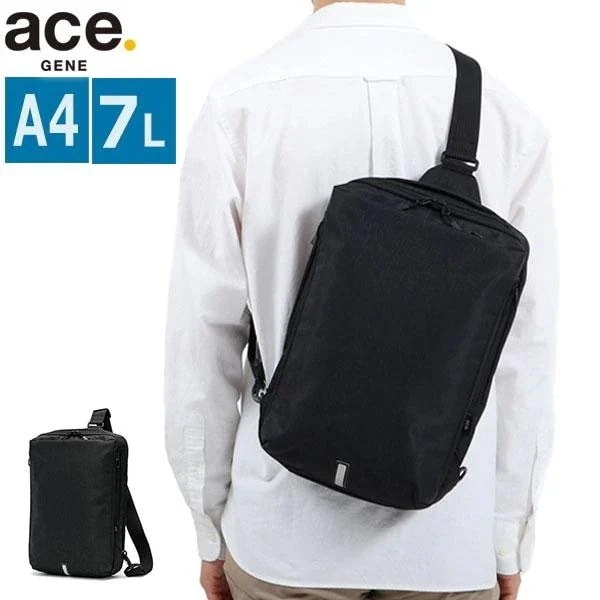 正規品5年保証 ボディバッグ HANSREE-SDH ハンスリーSDH バッグ ビジネス A4 7L 撥水 PC 13インチ 通勤 メンズ ACE 67794