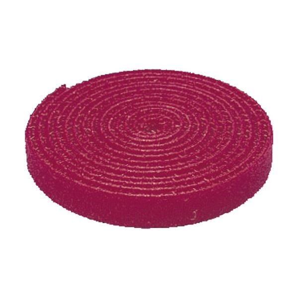 （まとめ）サンワサプライ ケーブルタイ面ファスナー フリーカットタイプ 長さ1500mm レッド CA-MF5RN 1本(×10セット)