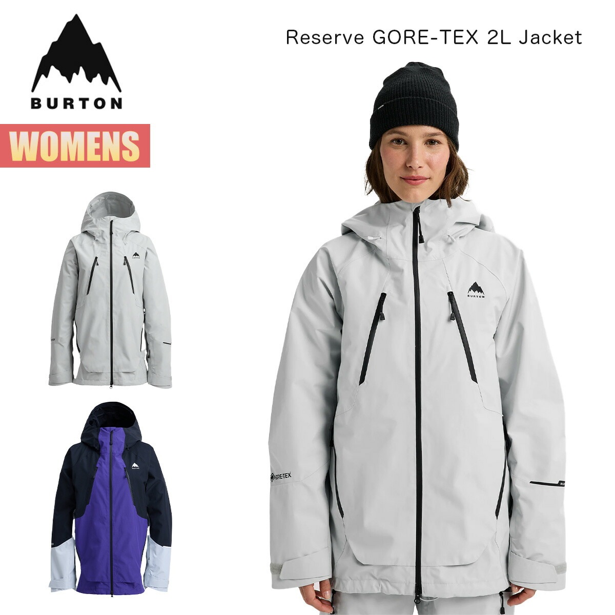 スノーボードウェア レディース ジャケット 25-26 リザーブ ゴアテックス 2レイヤー W26JP-302421 Womens Reserve GORE-TEX 2L Jacket