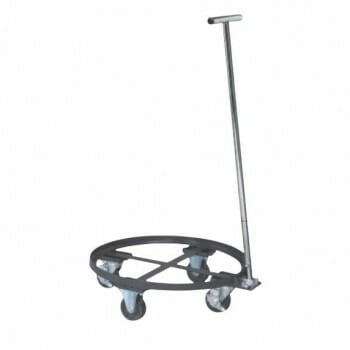 サカエ 円形ドラム台車 直径609x152mm 粉体塗装 DR-1TD
