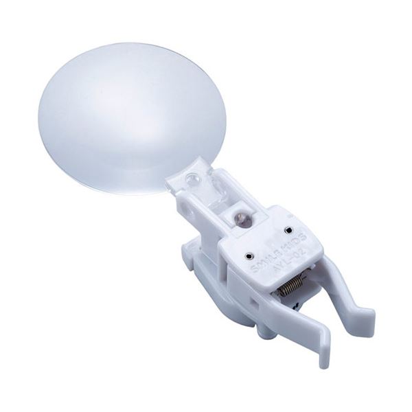 [5セット] スマイルキッズ LED付ゆびさきのルーペ ホワイト AYL-02WHX5