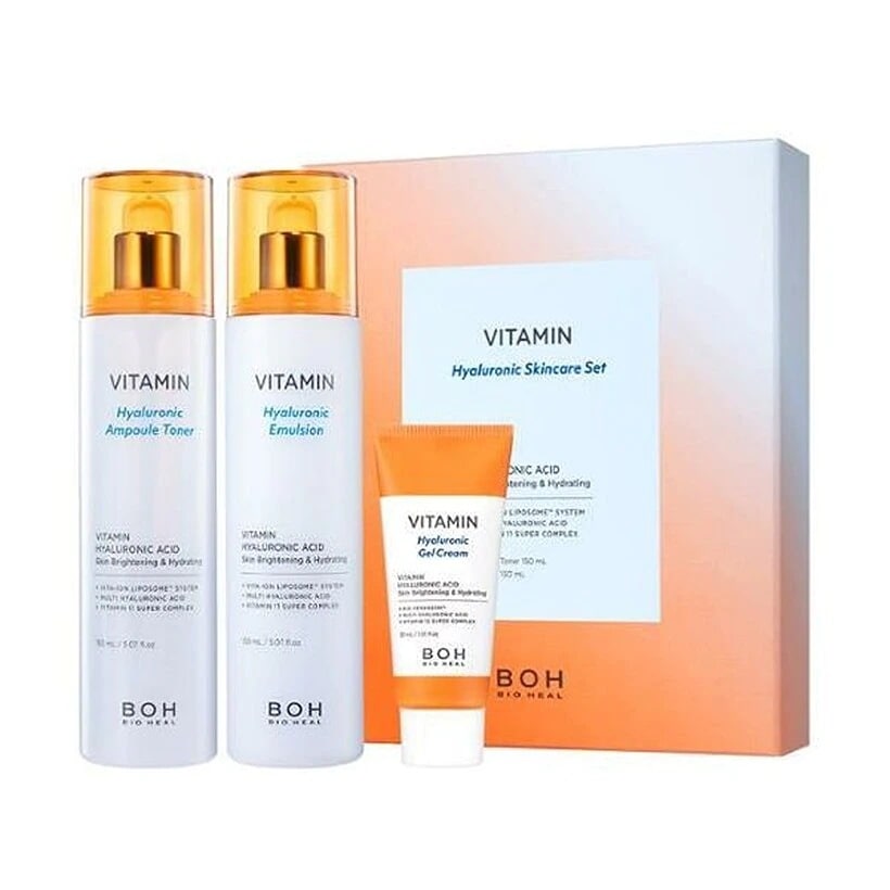 ビタミンヒアルロンとしてニックアンプルトナー＆エマルジョンセット(150ml + 150ml + ジェルクリーム30ml)
