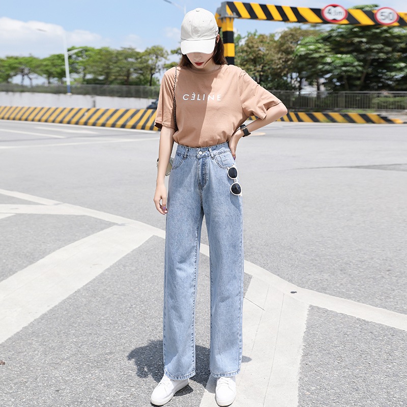 ボトムス ジーンズ 9分丈 ミディアム丈 ストレート 編み込み デニム 大人女子 こなれ感 ラブリー キュート ガーリー 無地 春 夏 秋 個性的 ライトブルー XXS XS S M L