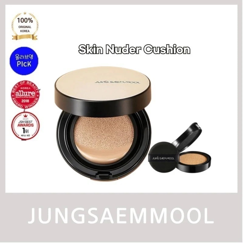 jungsaemm**l ジョン泉水クッション 本品+リフィル エッセンシャル スキン ヌーダー ロングウェア クッション ペアライト SPF50+ PA+++ サラッとマット