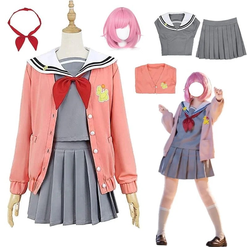 鳳えむ コスプレ 衣装 おおとりえむ セーラー服 衣装 撮影 ハロウィン 文化祭 学園祭 ウイッグ追加可能