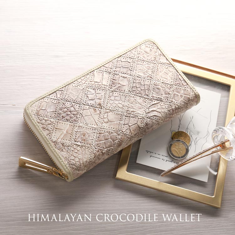 ヒマラヤクロコダイルレザー長財布 ネコポス対応