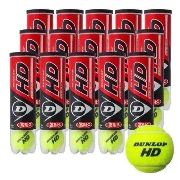 ダンロップ HD テニスボール 硬式 4球入×15ボトル 60球 DHD4CS60 イエロー DUNLOP