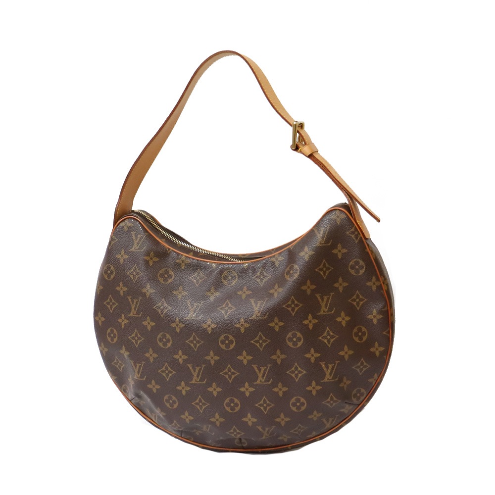 ルイヴィトン LOUIS VUITTON クロワッサンGM モノグラム ショルダーバッグ ブラウン レディース 中古