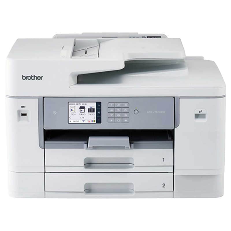 ブラザー　brother　ブラザー プリンター A3インクジェット複合機 コピー プリント スキャン FAX 低コスト 自動両面印刷 Wi-Fi ホワイト　MFC-J7510CDW