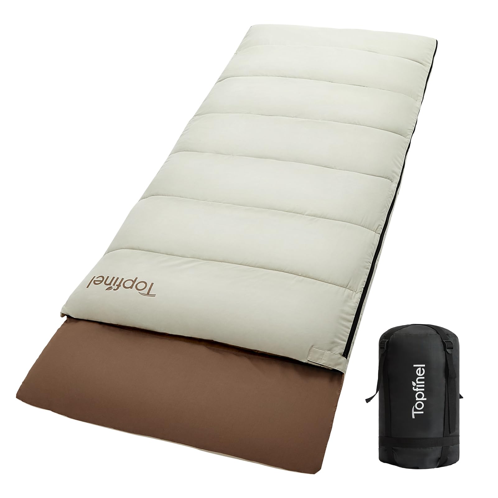 Topfinel シュラフ 夏用 冬用 来客用布団 1.8KG 寝袋 オールシーズン 冬用 夏用 コンパクト 収納パック付き アウトドア キャンプ用品 車中泊 防災グッズ 布団セット 快適温度6-12