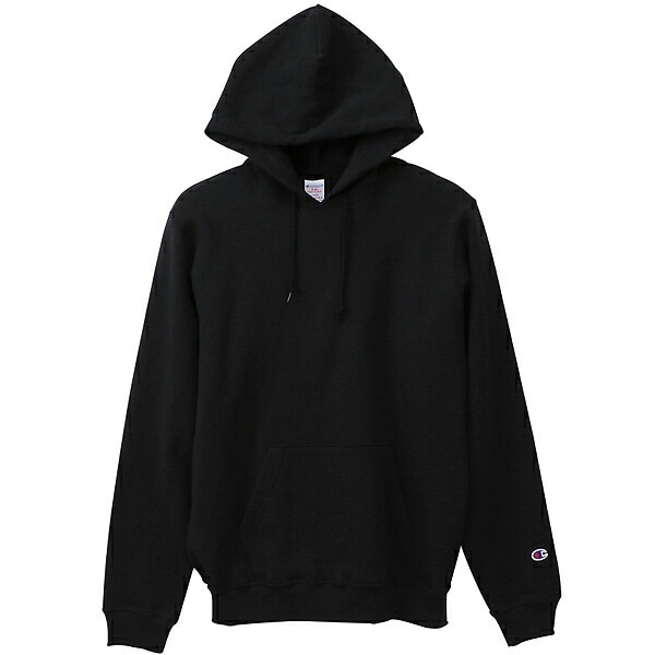 プルオーバー フーデッド スウェットシャツ c5-p101-090 ブラックパーカー アメリカ製 9オンス