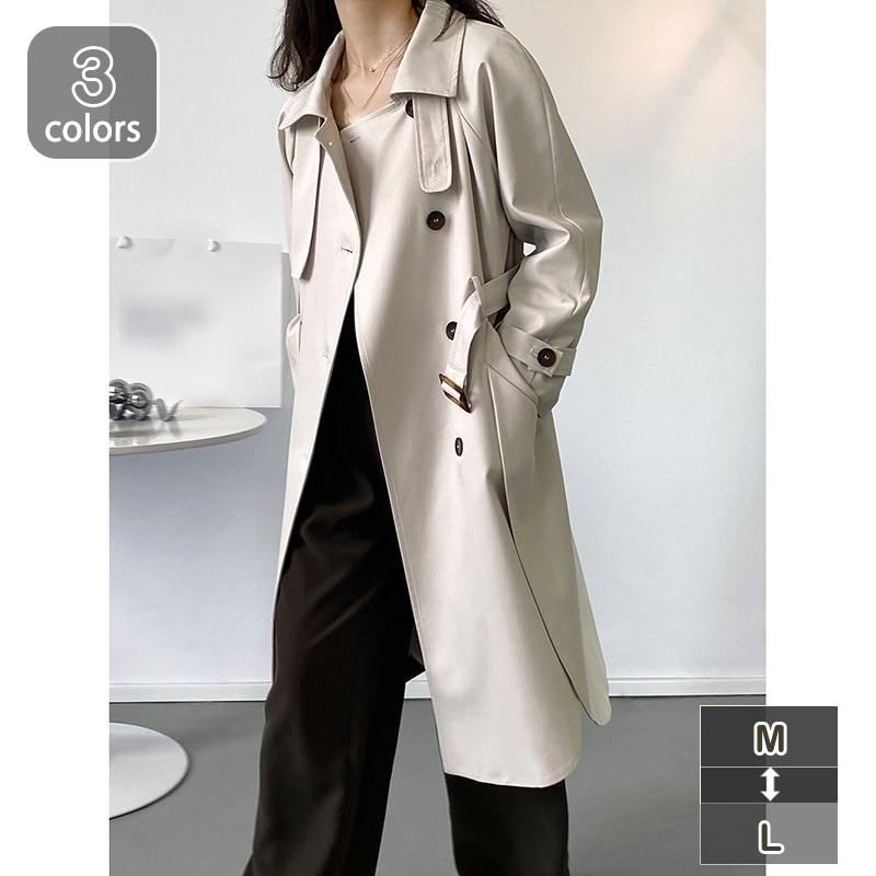 トレンチコート スプリングコート コート アウター レディース 春 夏 ロングコート 羽織り ロング丈 薄手 ジャケット 大きいサイズ ベルト 長袖 無地 カジュアル フォーマル 入園式 卒業式 大人
