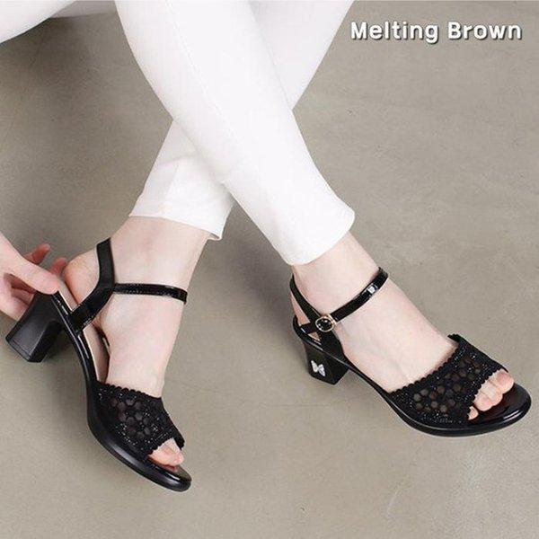 レディース夏メッシュプラットフォームサンダル SS18