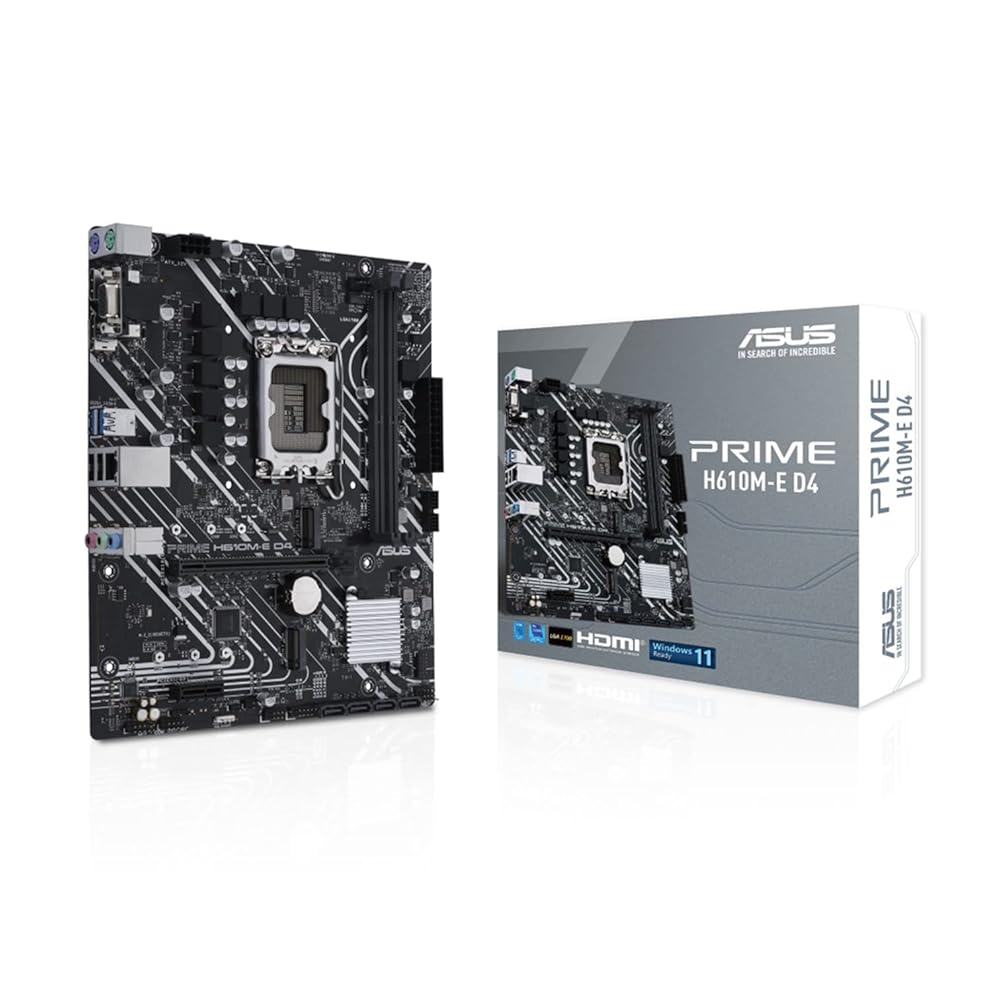 H610M-E D4 intel 第14・13・12世代 CPU対応 LGA1700 H610 搭載 DDR4 mATX マザーボード/国内正規代理店品