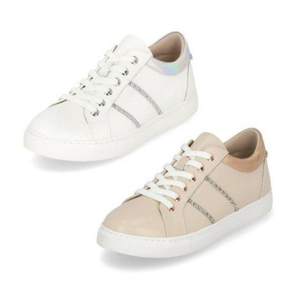 [幸せデパート] 女性ホットフィックスポイントスニーカー2.5cm LCWS32