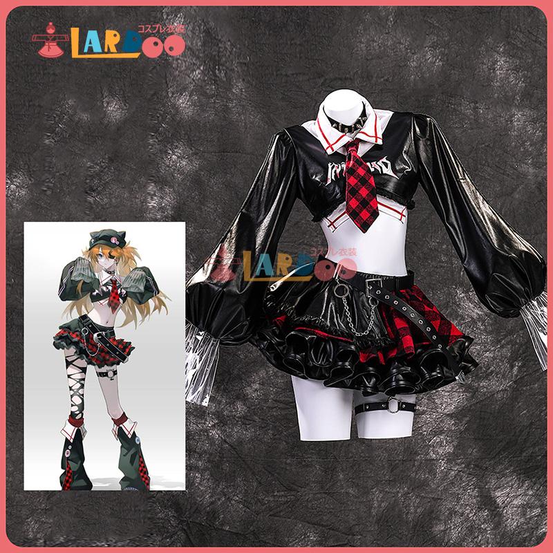 【工場直販 品質保証】 新世紀エヴァンゲリオン アスカ ロックバンド コスチューム コスプレ衣装