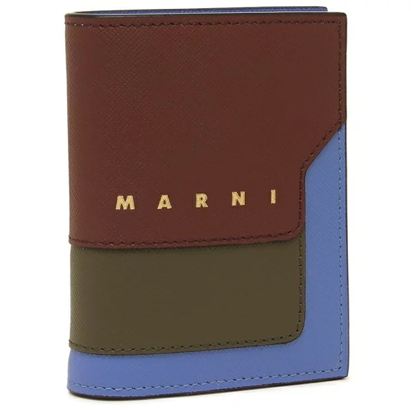 二つ折り財布 ブルー マルチカラー レディース PFMOQ14U28 LV520 ZO958