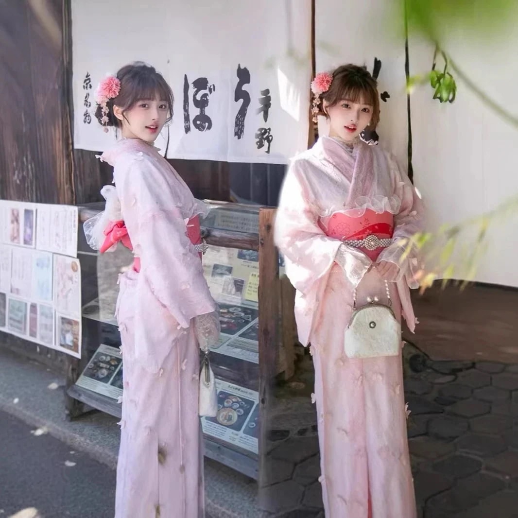 3日出荷 浴衣 新作 着物 正装 改良 春 レース 衣装 優しい 清楚 少女 雰囲気 着物