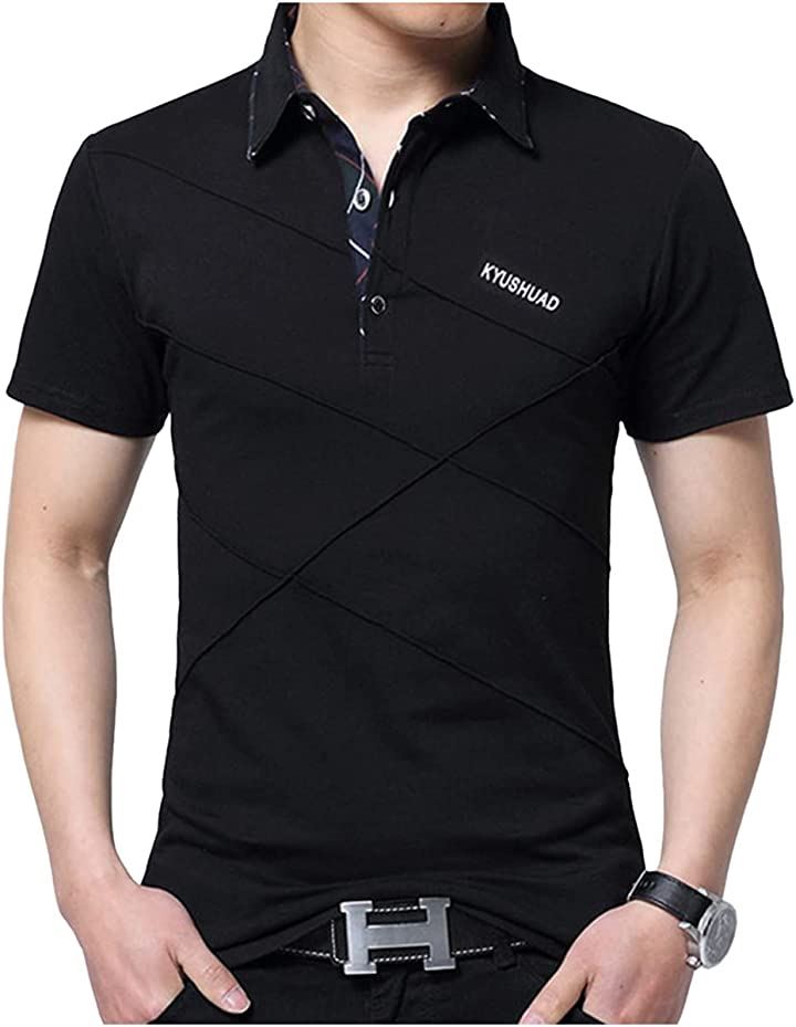 オフィスカジュアル カットソー ストレッチ ビジネス( ブラック, L)