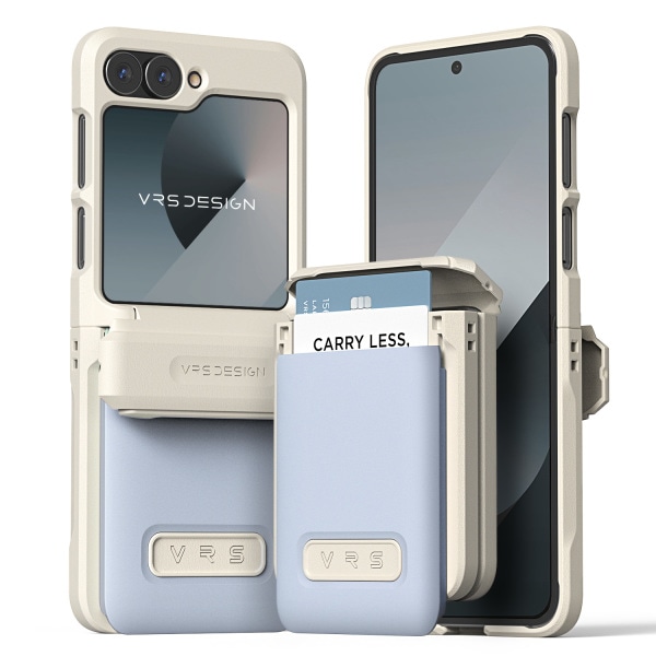 Galaxy Zフリップ6 ケース カード 2枚 収納 自動 ヒンジ保護 ディワレット ペブル