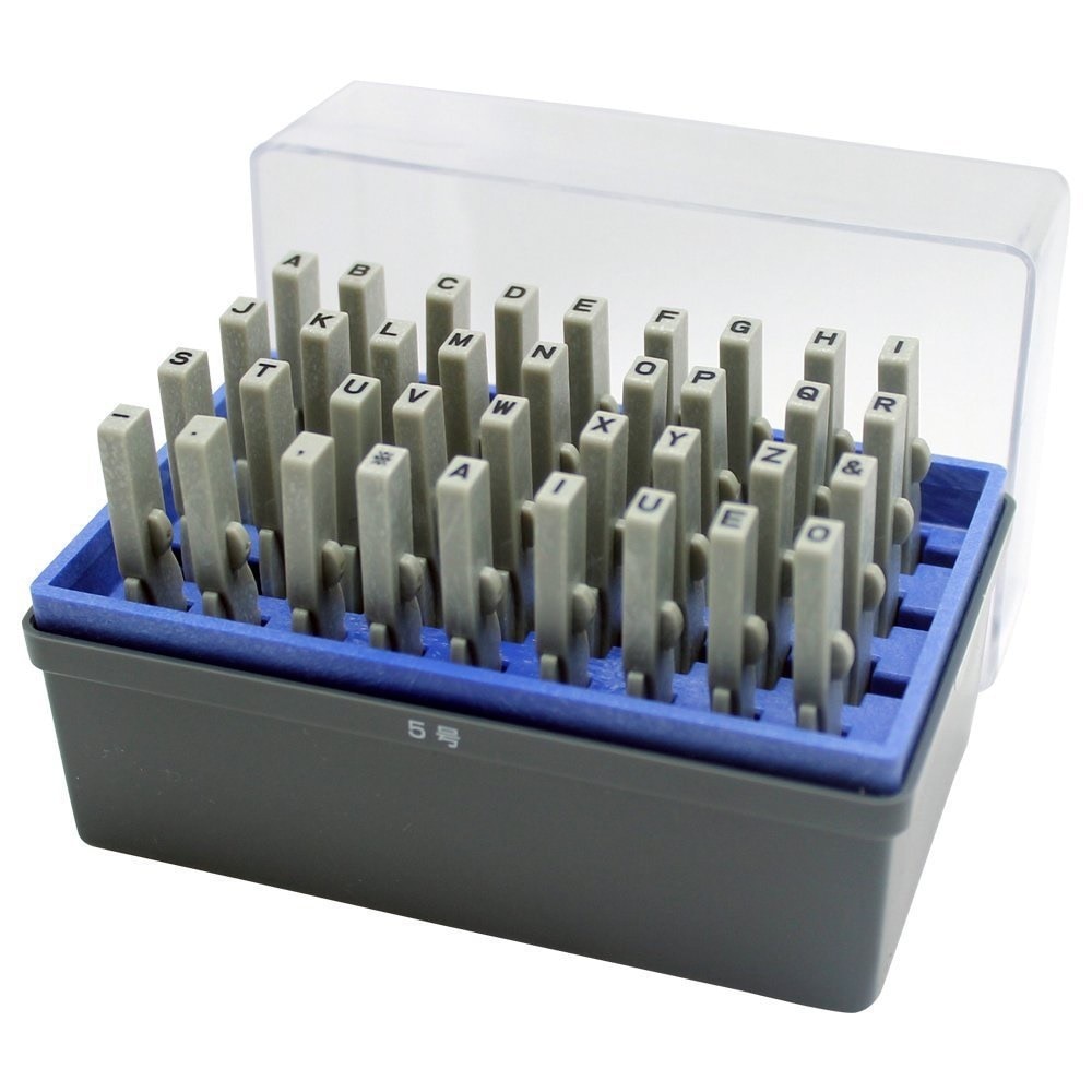 （まとめ買い）柄付ゴム印連結式セット 英字 ゴシック体 5号 GRA-5G [x3]