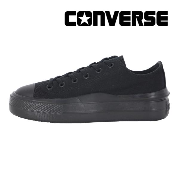 レディース スニーカー オールスター ライト PLTS II OX ブラックモノクローム ALL STAR 軽量 厚底 靴 黒 [2024年秋冬新作] 11月22日発売