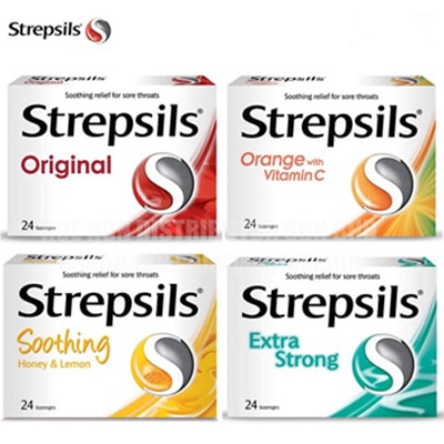 [ 2パック] Strepsils Lozenges Sore Throat Candy ( 24pcs )