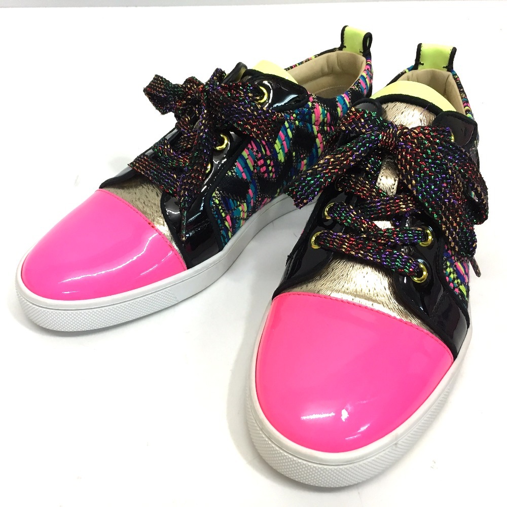 スニーカー ローカット GONDOLIERE FLAT 靴 パテントレザー マルチカラー