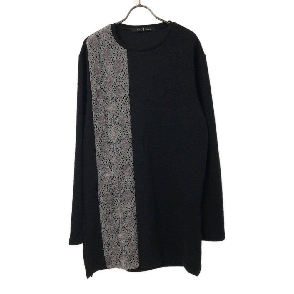 ノーアイディーブラック 449006-795T レース 長袖 ルーズ Tシャツ ONE ブラック NO ID. BLACK ロンT メンズ 6,949円