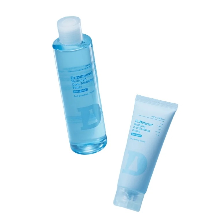 ドクターディファレント ヒアルロン クール トナー 300ml & スージング クリーム 100ml/大容量 直ちに 水分 クーリング