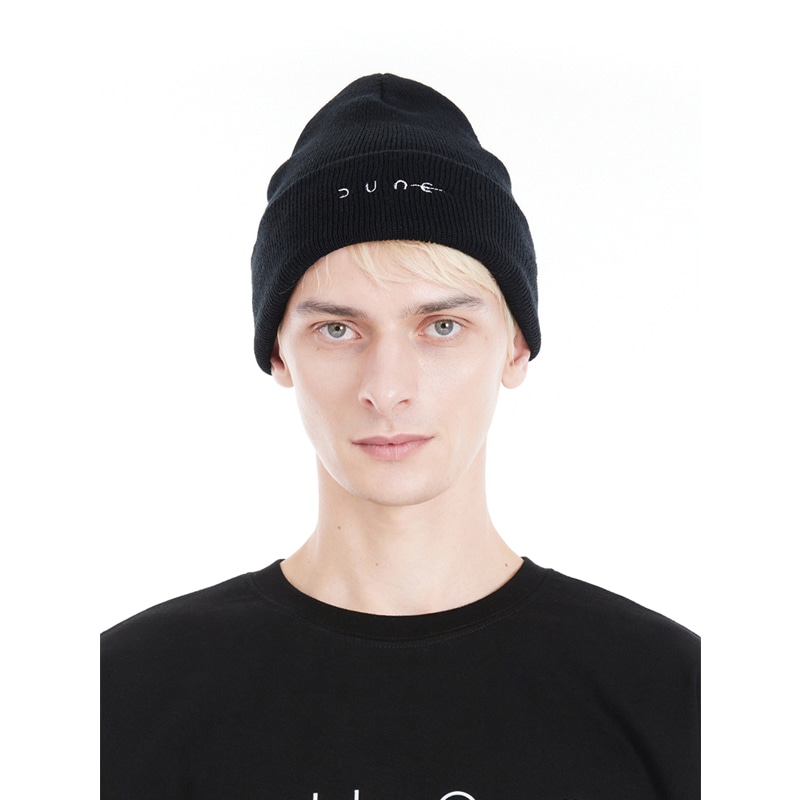 UL:KIN X DUNE_DUNE Logo Embroidery Beanie_Black