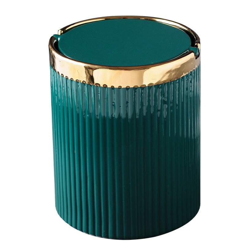 デスクトップゴミ箱宿舎のティーテーブルの上に蓋付きリビングミニアイデアトイレトイレ用