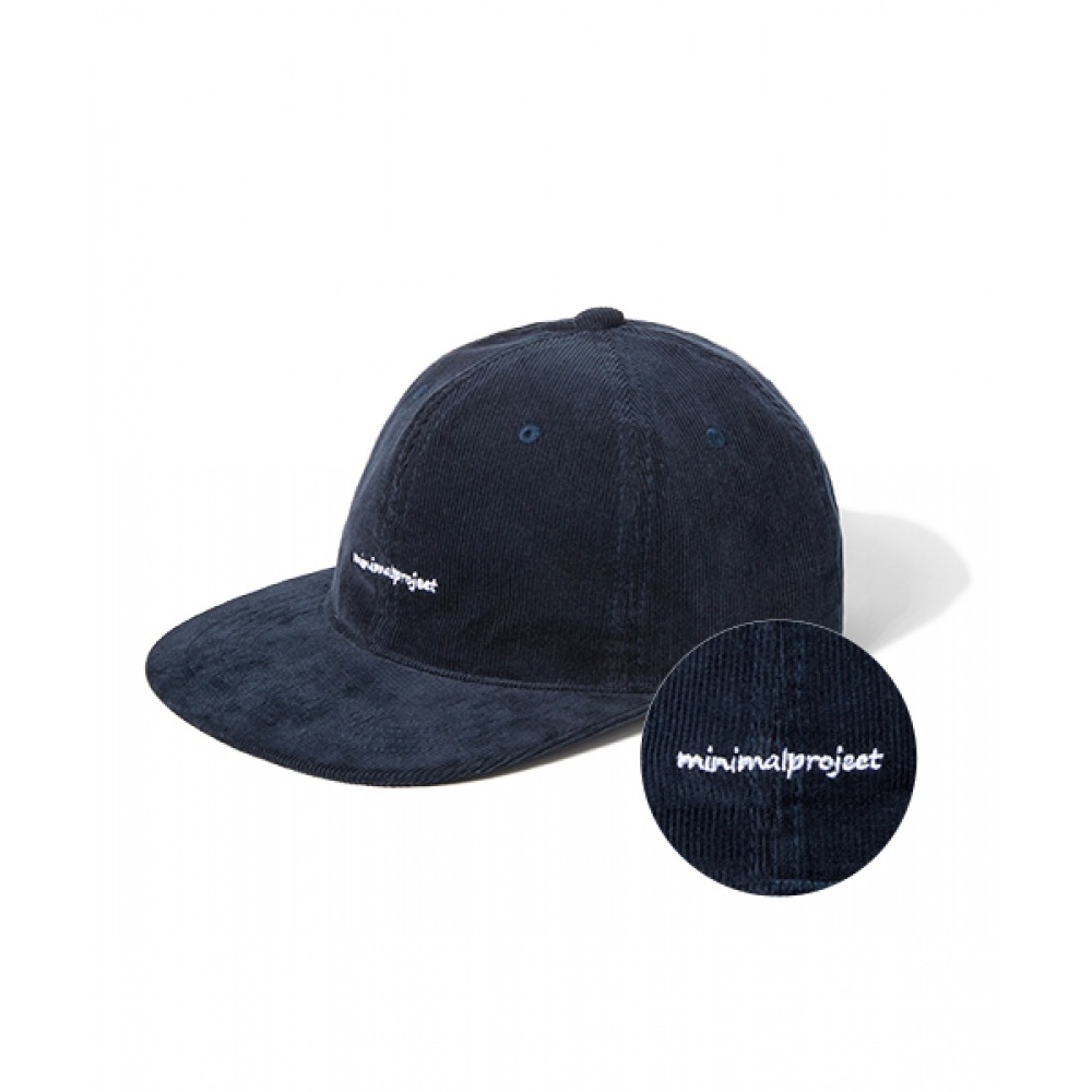 MINIMALPROJECT コーデュロイワイドボールキャップ MCP104 [NAVY]