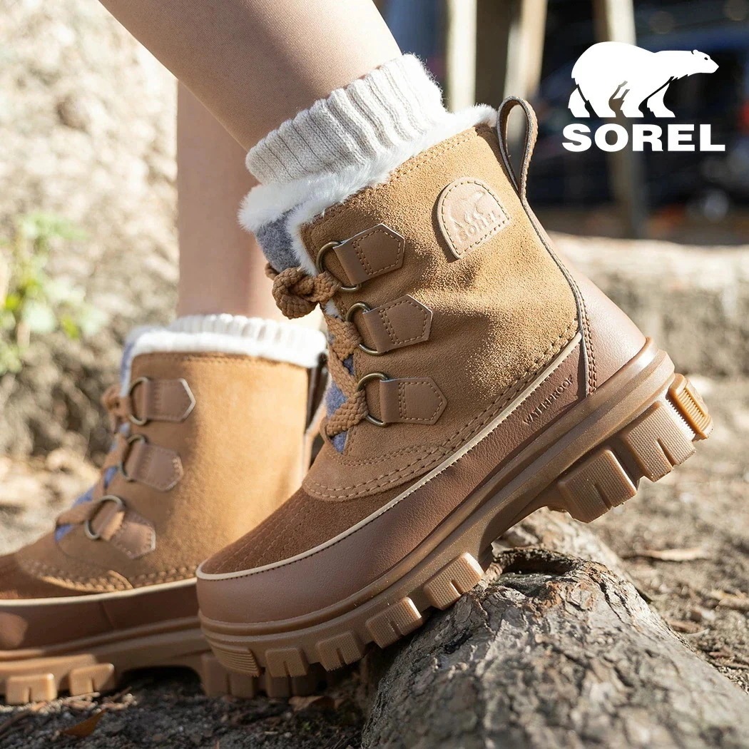 SOREL ソレル TIVOLI V ブーツ WP TAWNY BUFF VELVET TAN ティボリ5 ウォータープルーフ ( ベージュ ブラウン 茶色 防水 防寒 暖かい メンズ レディース N