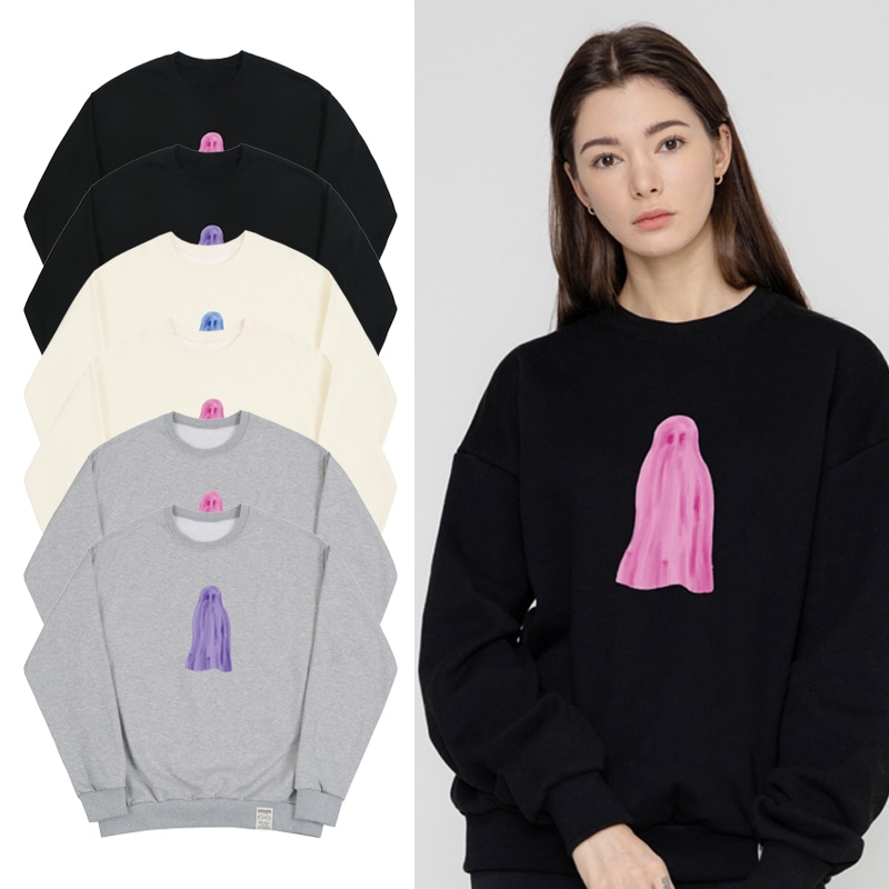 [UNISEX]Ghost center sweatshirt_6color
