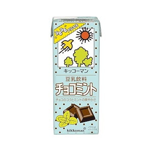 【迅速発送】キッコーマン 豆乳飲料 チョコミント 200ml ×18本