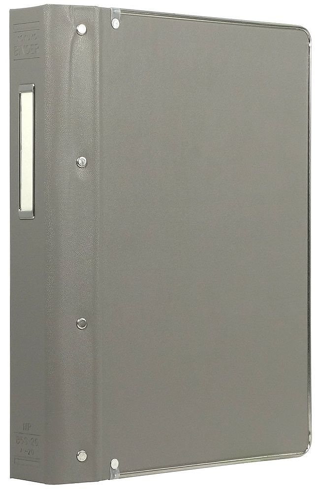 （まとめ買い）バインダーMP PP貼 B5 縦 26穴 200枚収容 グレー ハ-20NM [x3]