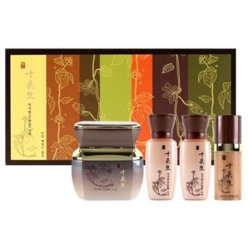 天地香 クリームセット/クリーム50ml+化粧水31ml+美容液10ml+乳液31ml