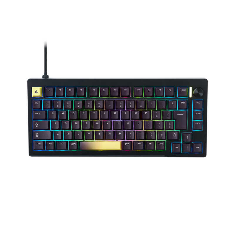 プリンストン　UPトリガー対応 CNCフルアルミ 75％ゲーミングキーボード(ブラック) ［有線 / USB (Type-C)］　UP-MKGA75MTL-RT-J/B