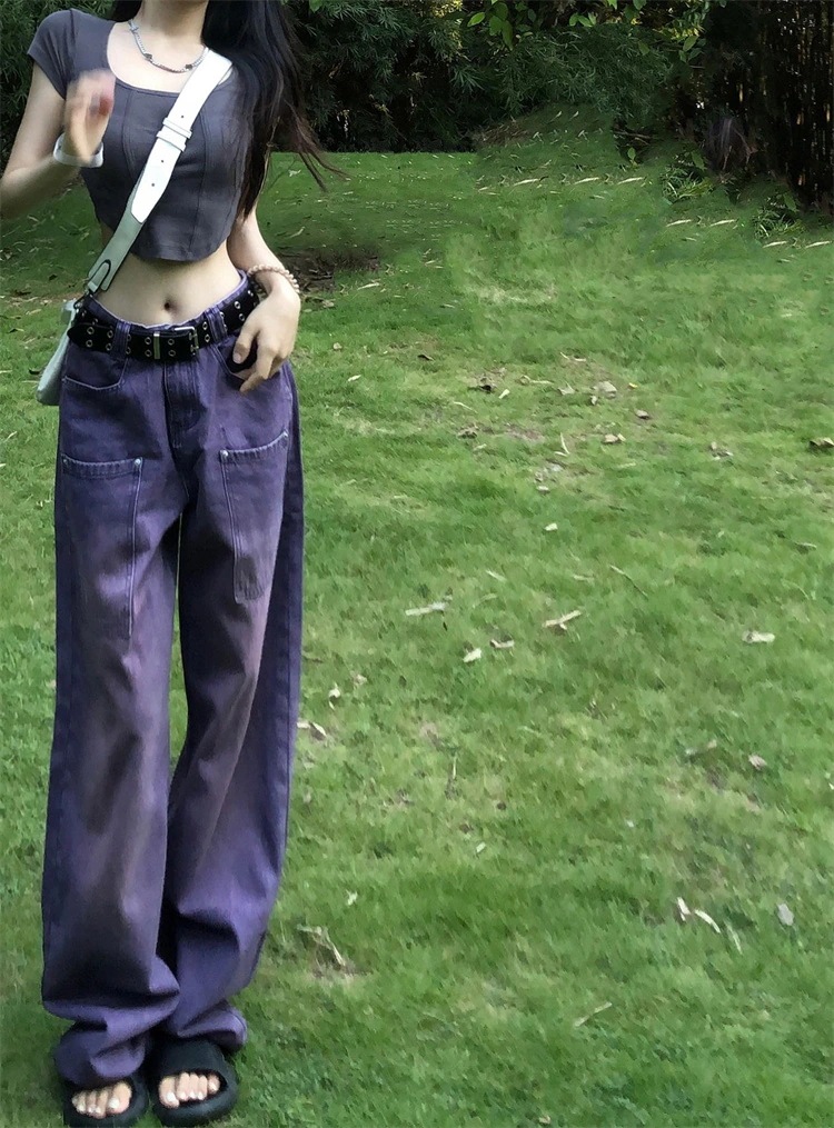 早い者勝ち 快適である スリム ワイドパンツ ロングパンツ 大きいサイズ ヒップホップ ストレート ジーンズ