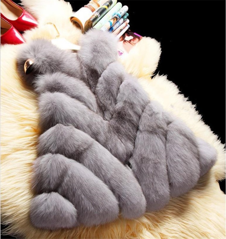 早い者勝ち2021 秋 気質 sweet系 フェイクファー コート 新品 Aライン ポンチョ ベスト