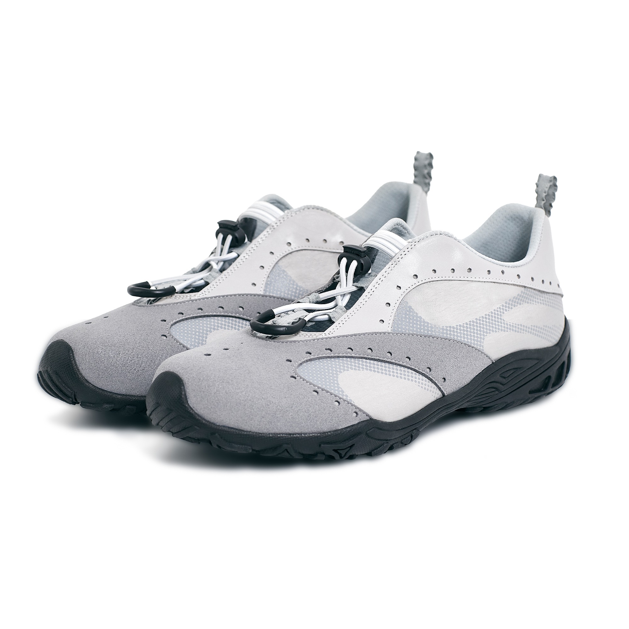 【HUGYOURSKIN】 HALF-TONE STRING SNEAKERS : LAVENDER GRAY